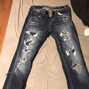 American eagle ripped jeans